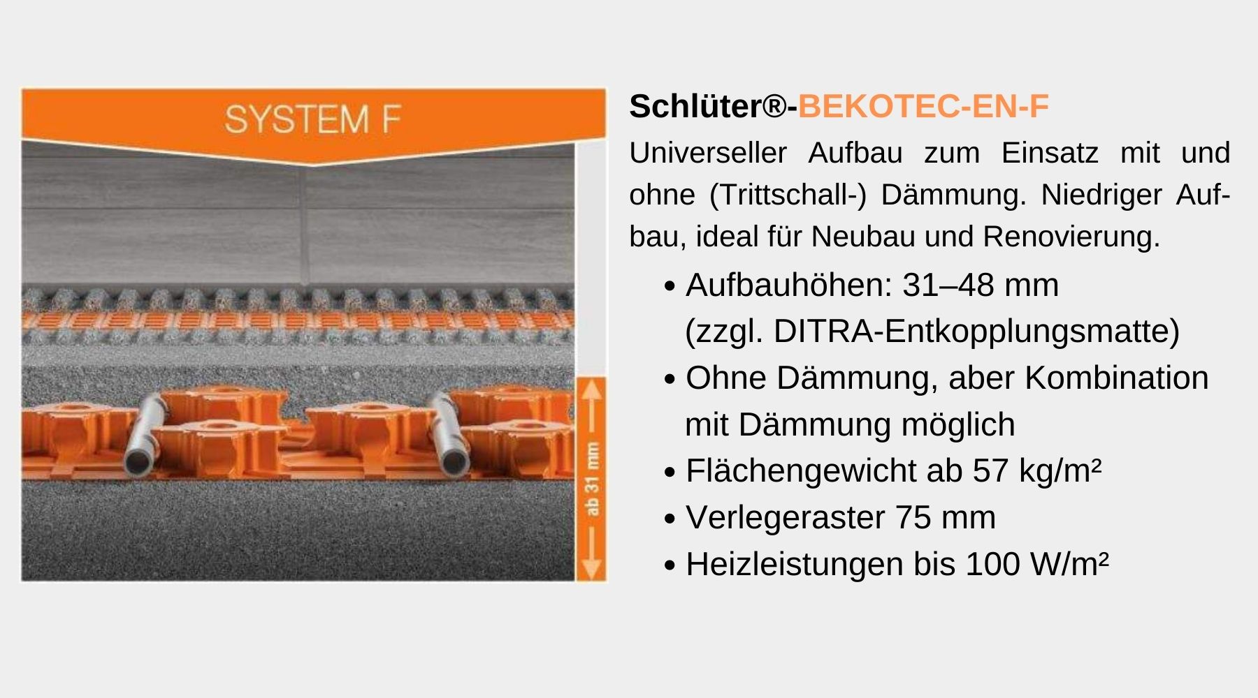 Schlüter BEKOTEC SYSTEM F