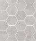 Preview: Sant Agostino Oxidart Silver Naturale Mosaik Hexagon 26x30 cm