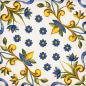 Preview: Sant Agostino Vita Fiore Mix Lucida Boden- und Wandfliese 20x20 cm