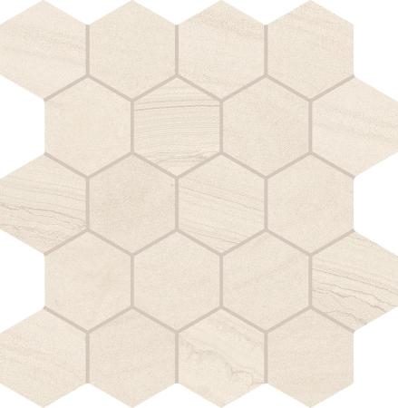 Provenza Varana Stone Mosaico Hexagon Beige Cross Cut Silktech 29,3x30 cm 