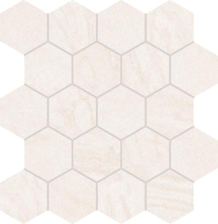 Provenza Varana Stone Mosaico Hexagon White Cross Cut Silktech 29,3x30 cm 