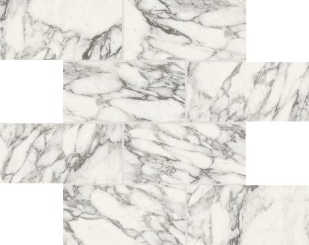 Florim Creative Design Stones & More 2.0 Arabescato White Glossy Dekor Muretto 7,5x15 6mm