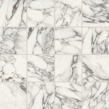 Florim Creative Design Stones & More 2.0 Arabescato White Glossy Mosaik 7,5x7,5 6mm