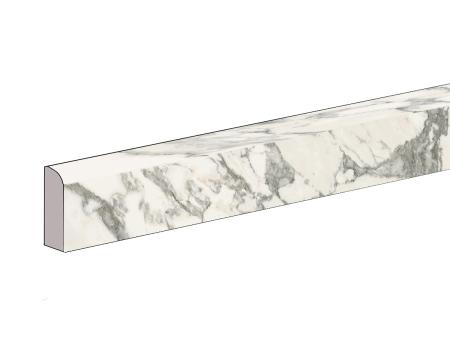 Florim Creative Design Stones & More 2.0 Arabescato White Natural Sockel 4,6x80 6mm