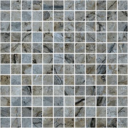 Mirage Cosmopolitan Mystic Grey Poliert Mosaik 144T 30x30 cm