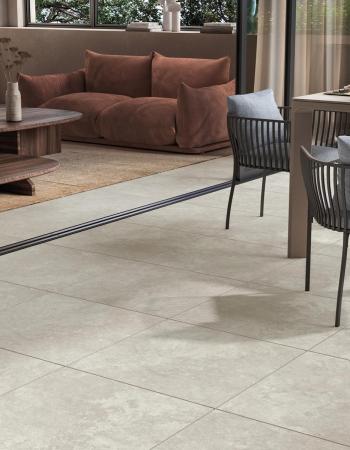 Mirage Elysian Travertino Misty Cross Strukturiert Terrassenplatte 60x60 cm