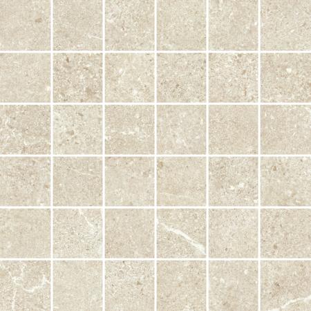 Margres Pure Stone White Anpoliert Mosaik 5x5 30x30 cm