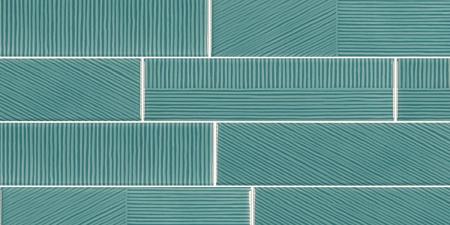 Sant Agostino Decorline Emerald Lucida Stripebrick 7,3x30 cm