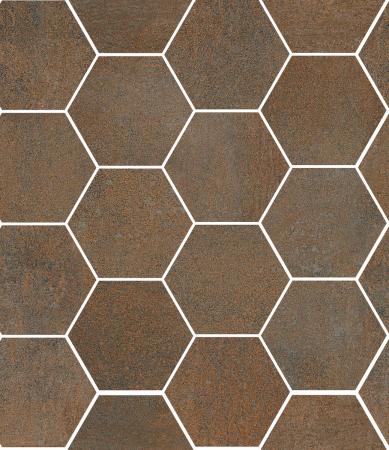 Sant Agostino Oxidart Copper Naturale Mosaik Hexagon 26x30 cm