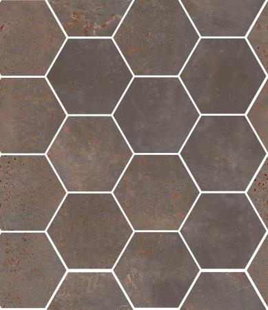 Sant Agostino Oxidart Iron Naturale Mosaik Hexagon 26x30 cm