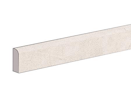 Sant Agostino Set Concrete White Naturale Sockel 7,3x60 cm