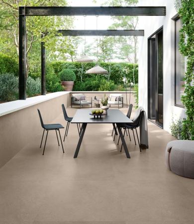 Sant Agostino Silkystone Taupe Naturale Boden- und Wandfliese 120x120 cm