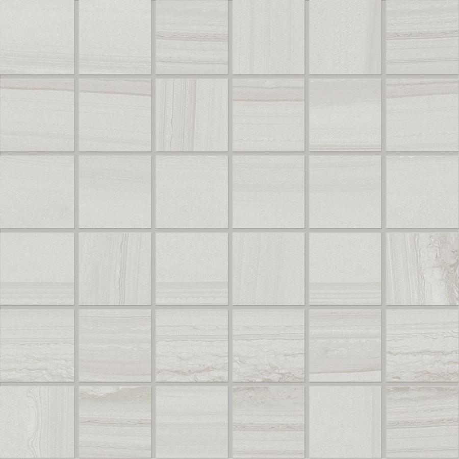 Provenza Varana Stone Mosaico 5x5 Light Grey Vein Cut Silktech 30x30 cm 