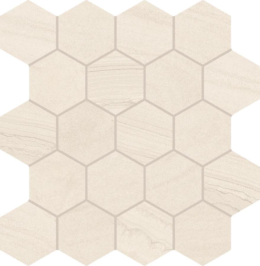 Provenza Varana Stone Mosaico Hexagon Beige Cross Cut Silktech 29,3x30 cm 