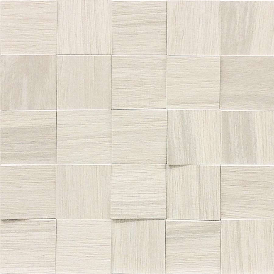 Florim Creative Design Wooden Tile White Naturale Mosaik 6x6