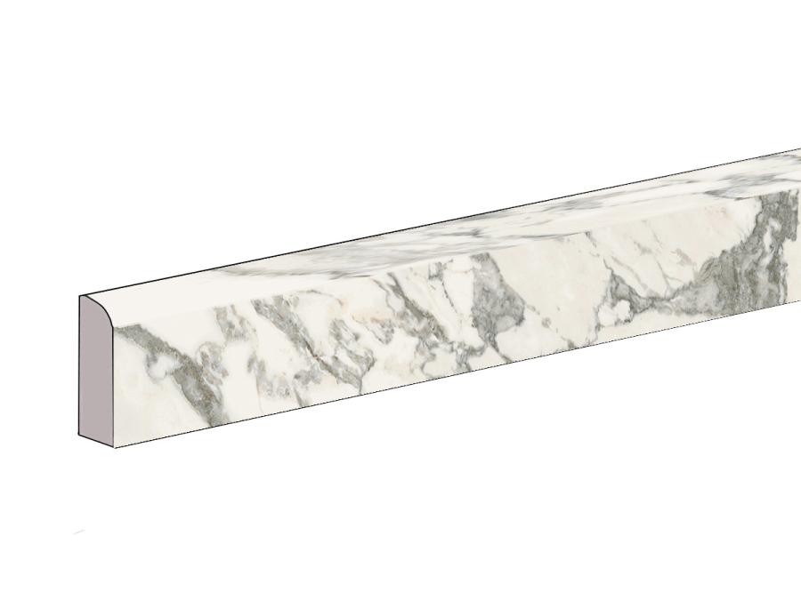 Florim Creative Design Stones & More 2.0 Arabescato White Natural Sockel 4,6x80 6mm