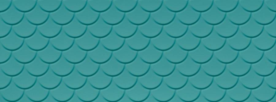 Love Tiles Genesis Shell Marine Blue Matt 35x100 cm Wanddekor