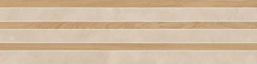 Margres Metropolis Capital Beige Anpoliert Dekor 30x120 cm