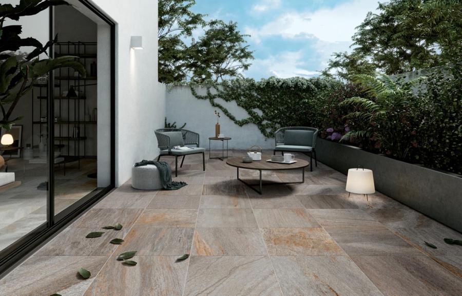 Mirage Silverlake Cava Degli Orsi Strukturiert Terrassenplatte 60x60 cm