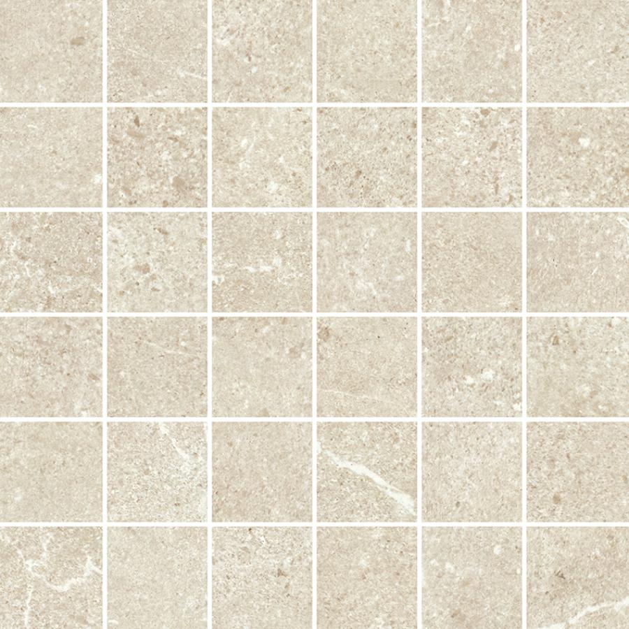 Margres Pure Stone White Anpoliert Mosaik 5x5 30x30 cm