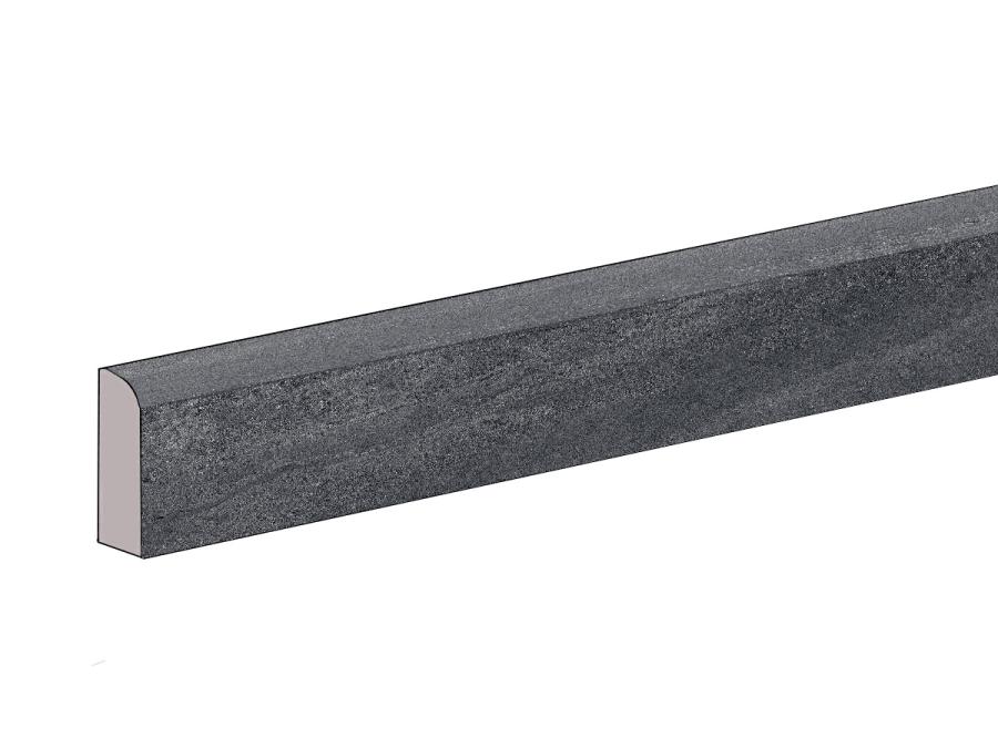 Sant Agostino Bergstone Black Naturale Sockel 7,3x90 cm