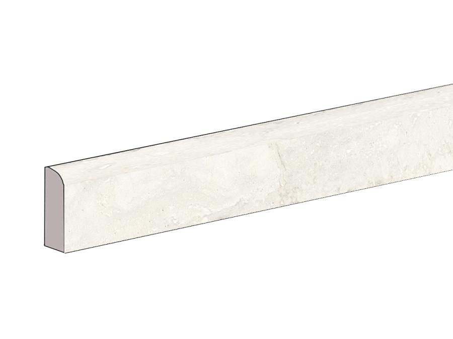 Sant Agostino Invictus White Naturale Sockel 7,3x60 cm