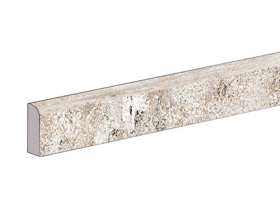 Sant Agostino Metastone Mud Naturale Sockel 7,3x60 cm