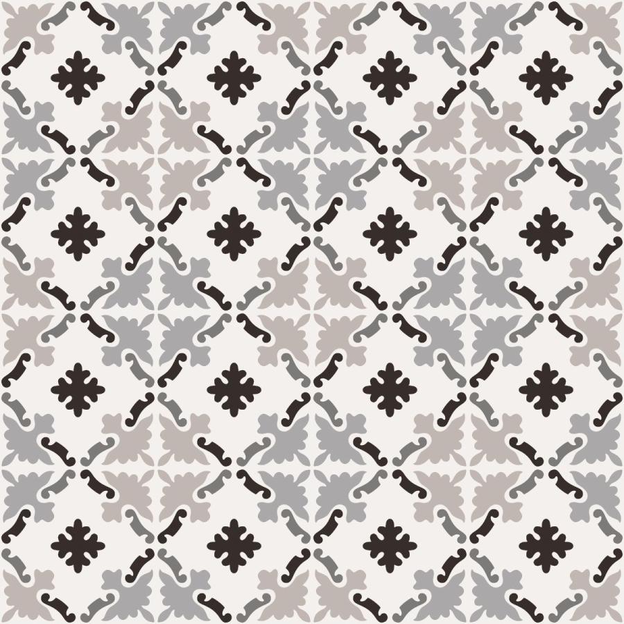 Sant Agostino Patchwork B&W 3 Naturale Boden- und Wandfliese 20x20 cm