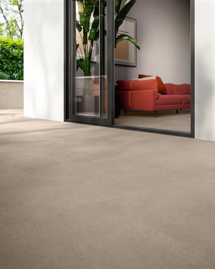 Sant Agostino Silkystone Taupe Naturale Boden- und Wandfliese 120x120 cm