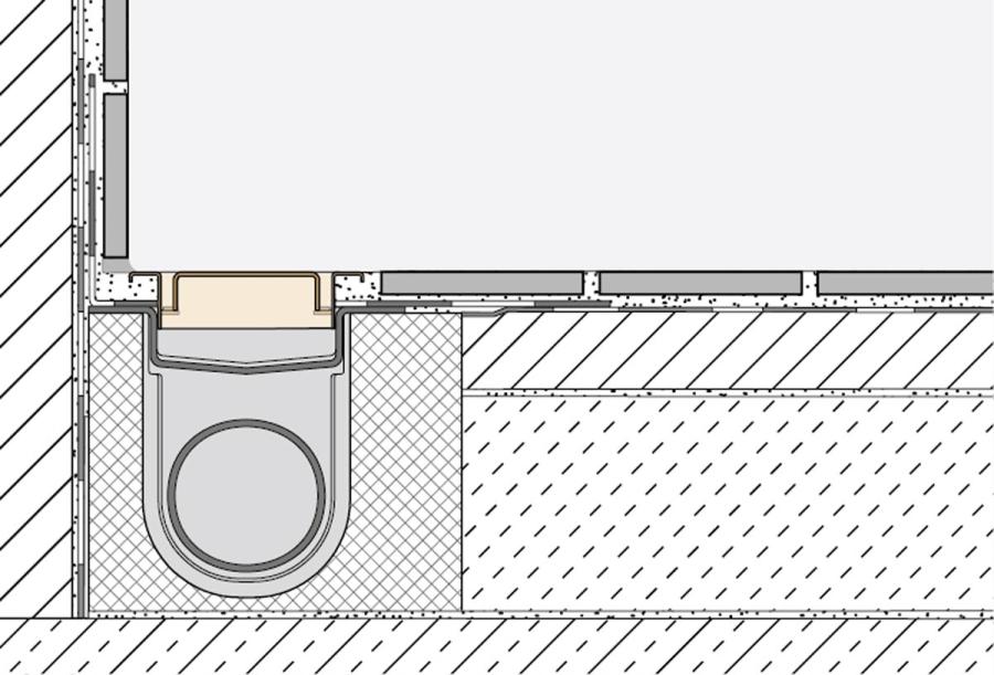 Schlüter KERDI-LINE-B 19 mm Rinnenabdeckung SQUARE Dunkelanthrazit 50 cm